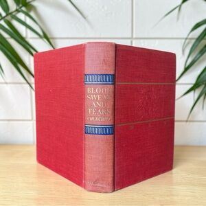 Blood, Sweat and Tears by Winston S. Churchill | Vintage Hardcover | 1941